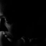 dark, face, girl, person, woman, sad, desperate, gloomy, unhappy, shadows, portrait, profile, black and white, monochrome, sad, sad, sad, sad, sad girl, sad